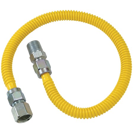 Brasscraft Gas Dryer and Water Heater Flex-Line 1/2" OD (1/2" x 1/2" MIP) x 72" CSSD54-72